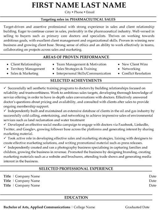 biotech project manager resume