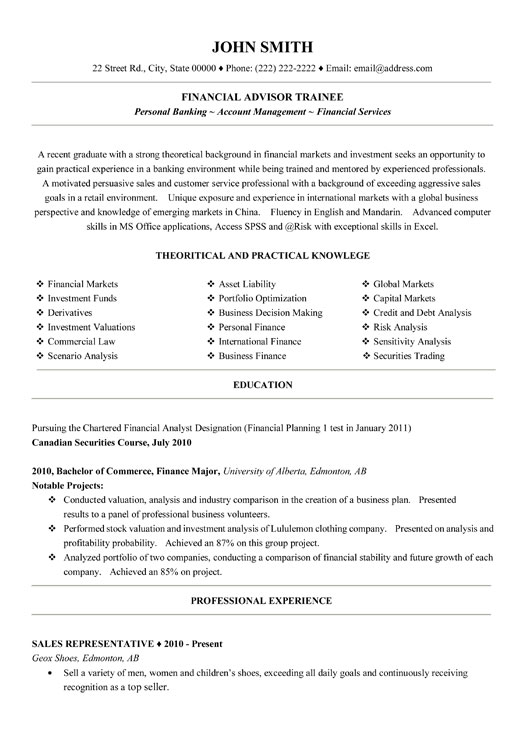 star resume format
